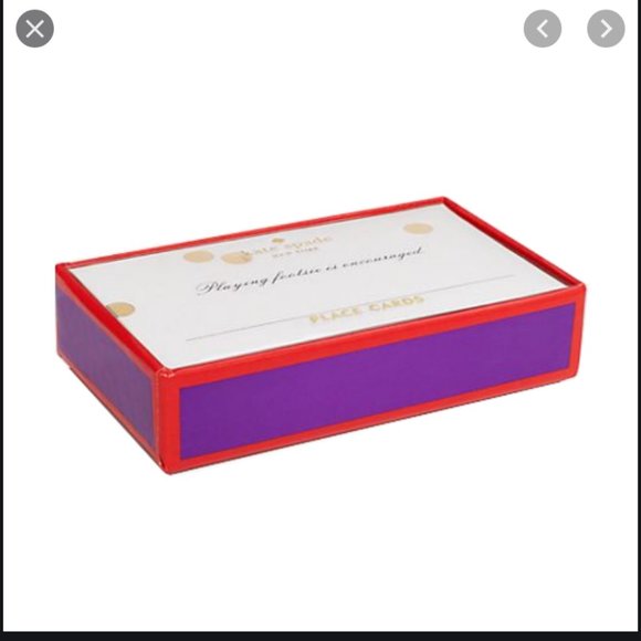 kate spade gold dot place cards new in box - Picture 3 of 10